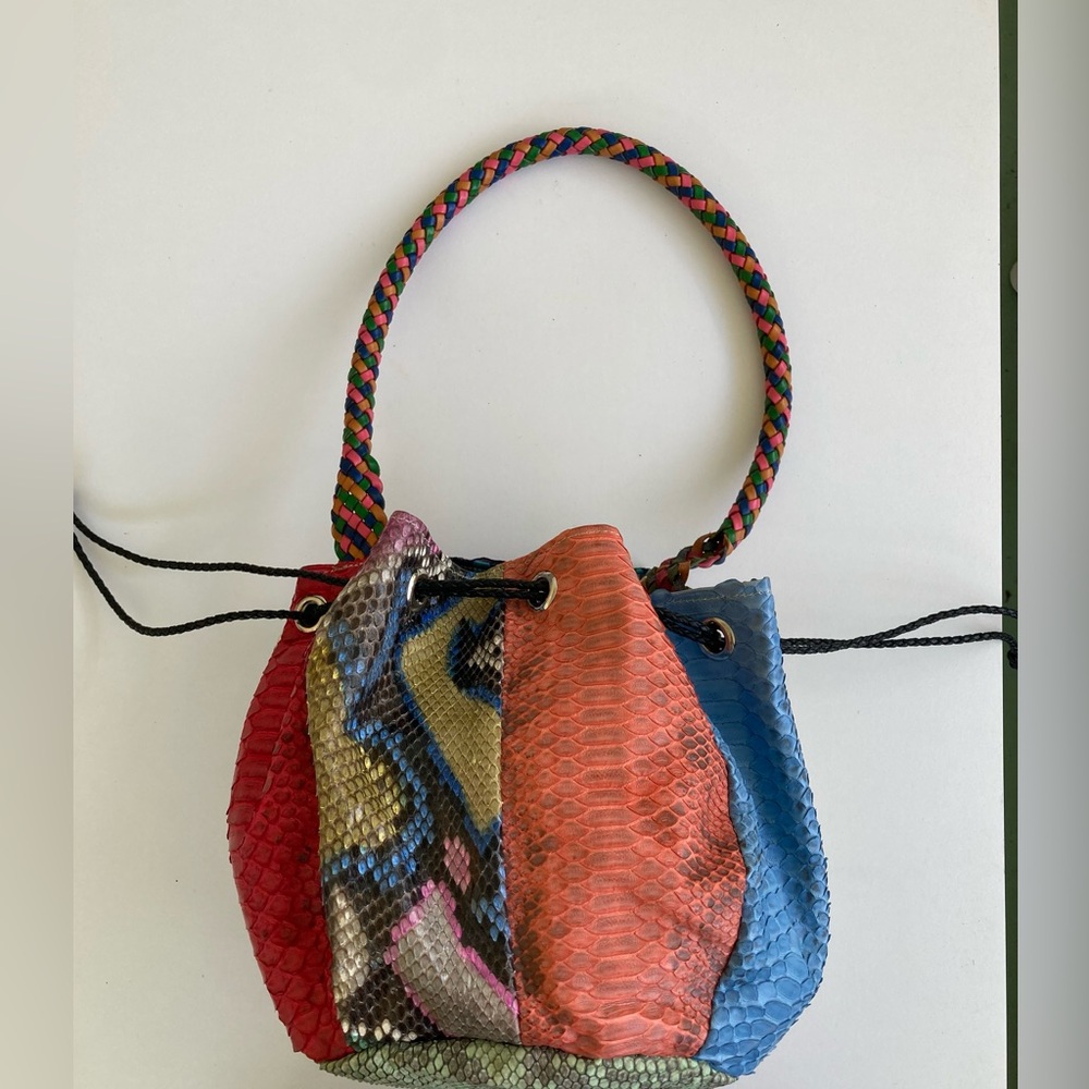 Ronald Furst python drawstring purse - Picture 5 of 7